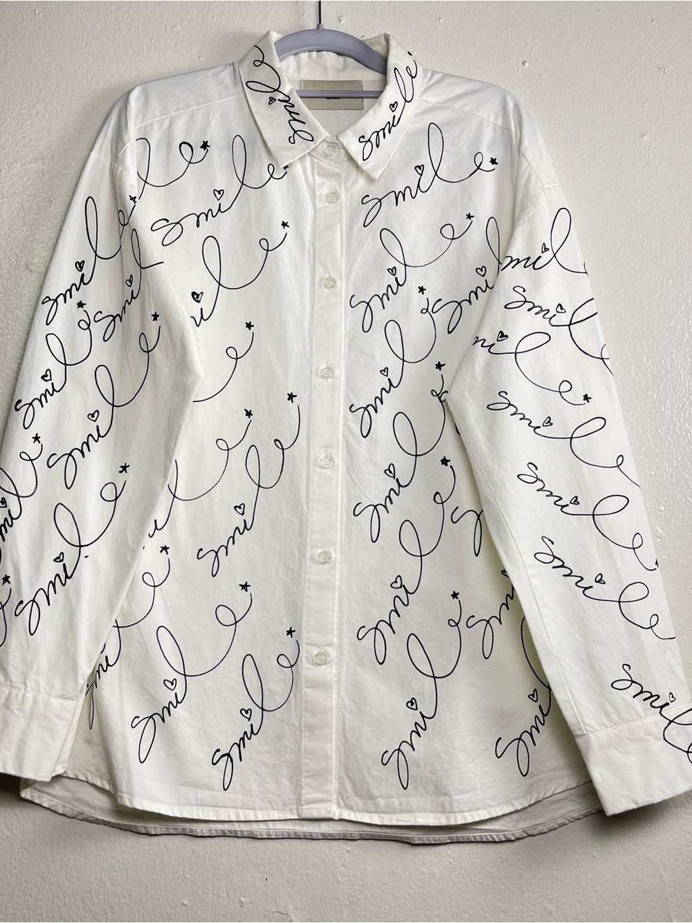 Trendy "Anna / Made in Korea" Oversized Button Up Blouse